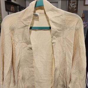 Oversized Cream Coverup/Cardigan